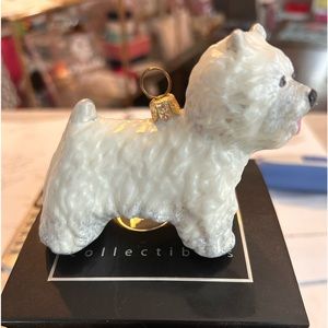 Joy to the world Westie ornament
